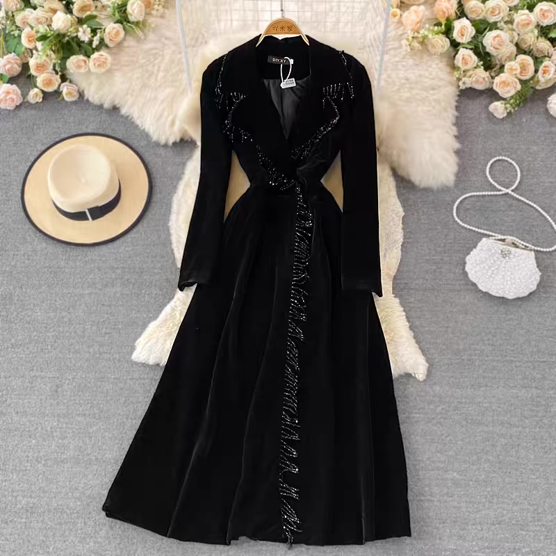VIP attitude premium  suede dress FD91 image